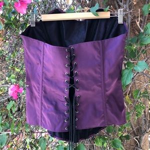 Gorgeous muted royal purple bustier!
